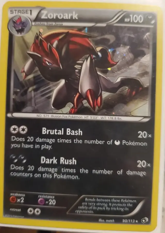Zoroark [Cosmos Holo] - Pokemon Legendary Treasures #90
