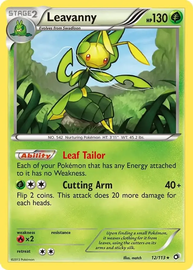 Leavanny - Pokemon Legendary Treasures #12