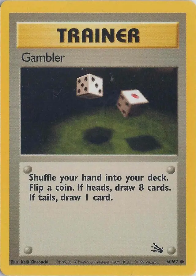 Gambler - Pokemon Fossil #60