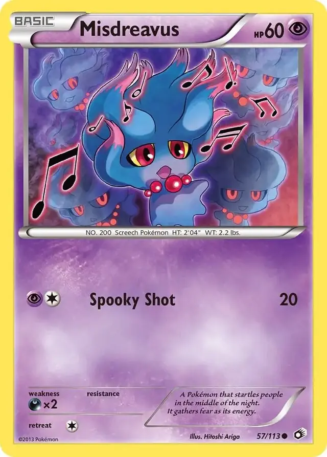 Misdreavus - Pokemon Legendary Treasures #57