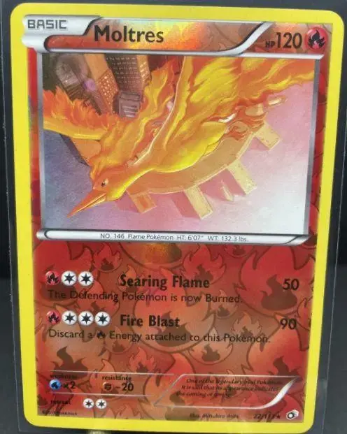 Moltres [Reverse Holo] - Pokemon Legendary Treasures #22