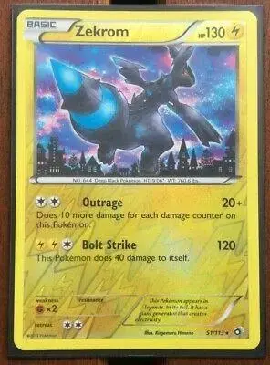 Zekrom [Reverse Holo] - Pokemon Legendary Treasures #51