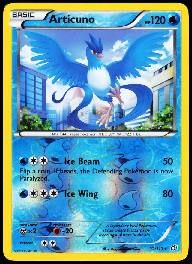 Articuno [Reverse Holo] - Pokemon Legendary Treasures #32