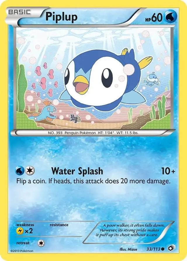 Piplup - Pokemon Legendary Treasures #33