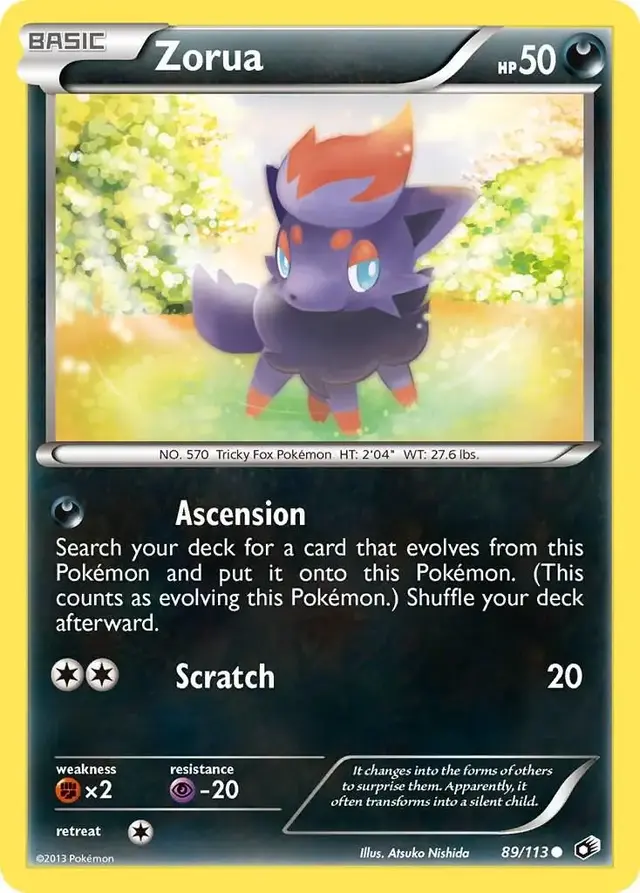 Zorua - Pokemon Legendary Treasures #89