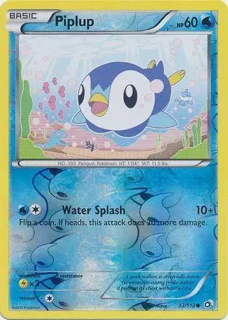 Piplup [Reverse Holo] - Pokemon Legendary Treasures #33
