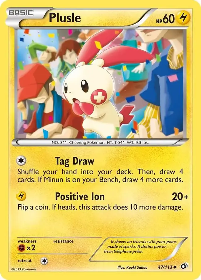 Plusle - Pokemon Legendary Treasures #47
