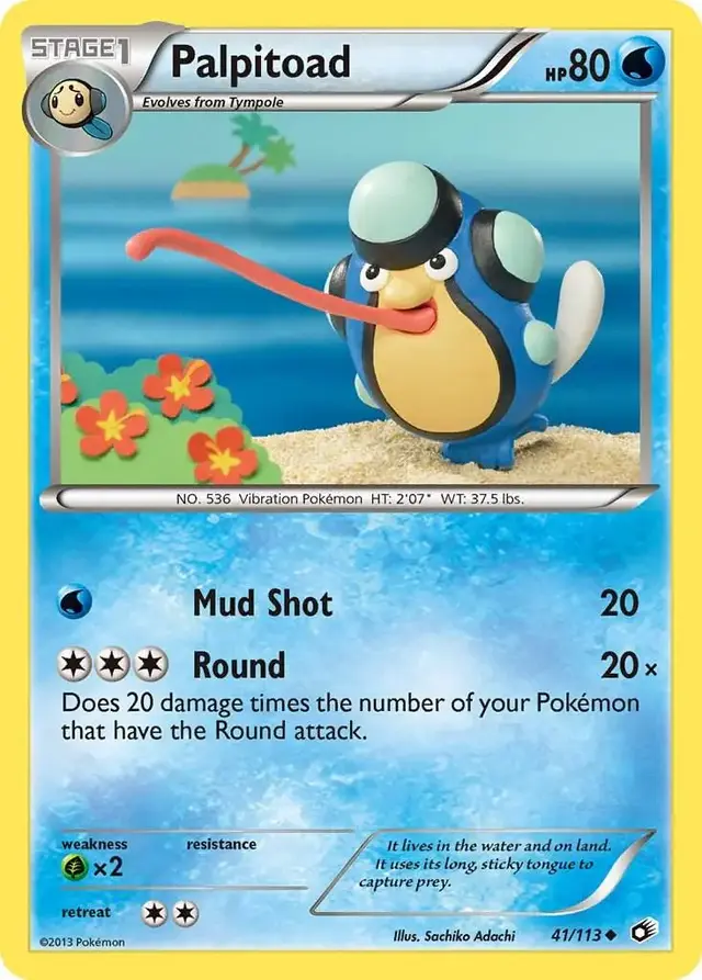 Palpitoad - Pokemon Legendary Treasures #41