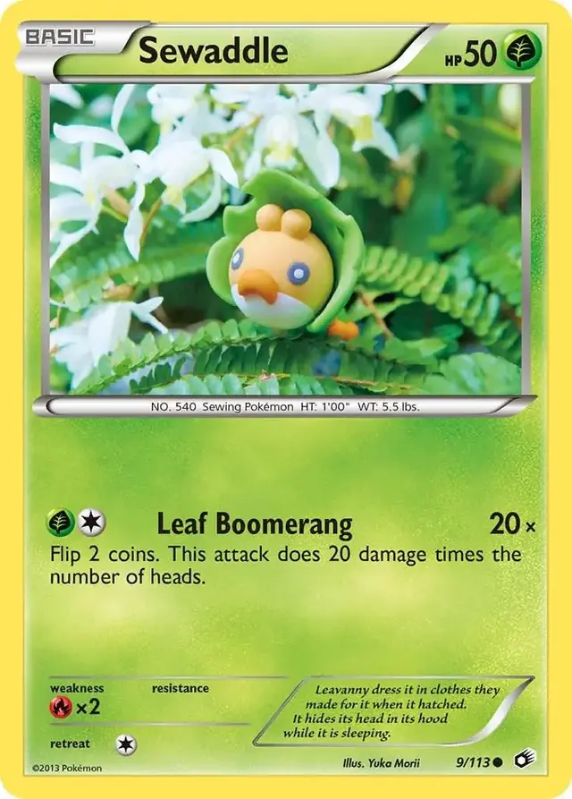 Sewaddle - Pokemon Legendary Treasures #9