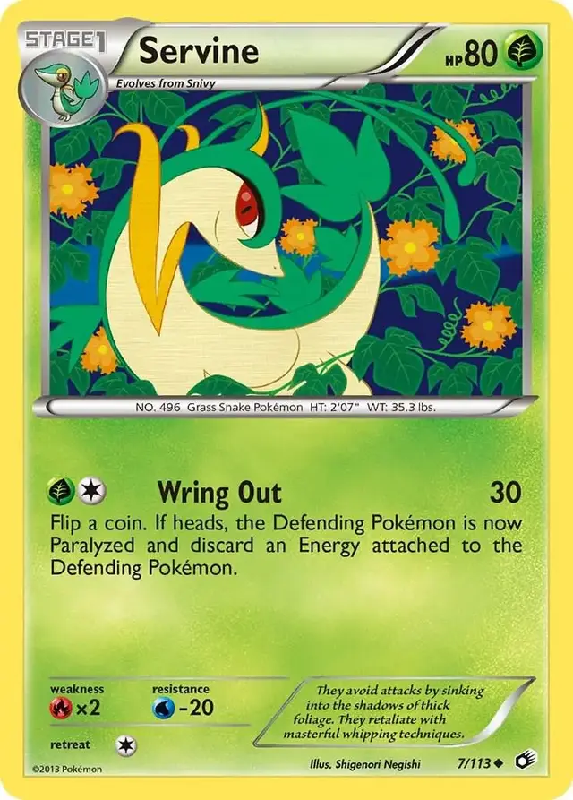 Servine - Pokemon Legendary Treasures #7