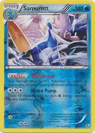 Samurott [Reverse Holo] - Pokemon Legendary Treasures #39