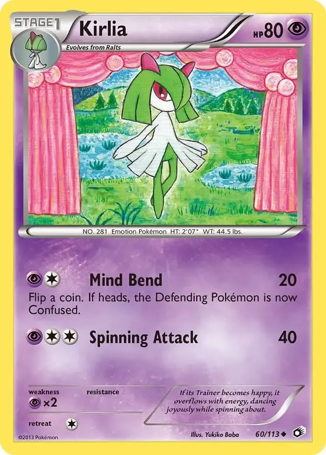 Kirlia - Pokemon Legendary Treasures #60