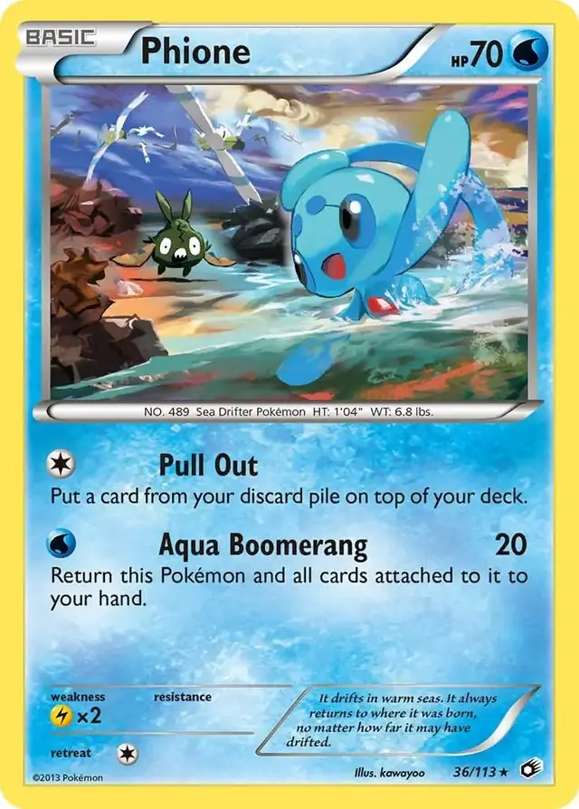 Phione - Pokemon Legendary Treasures #36