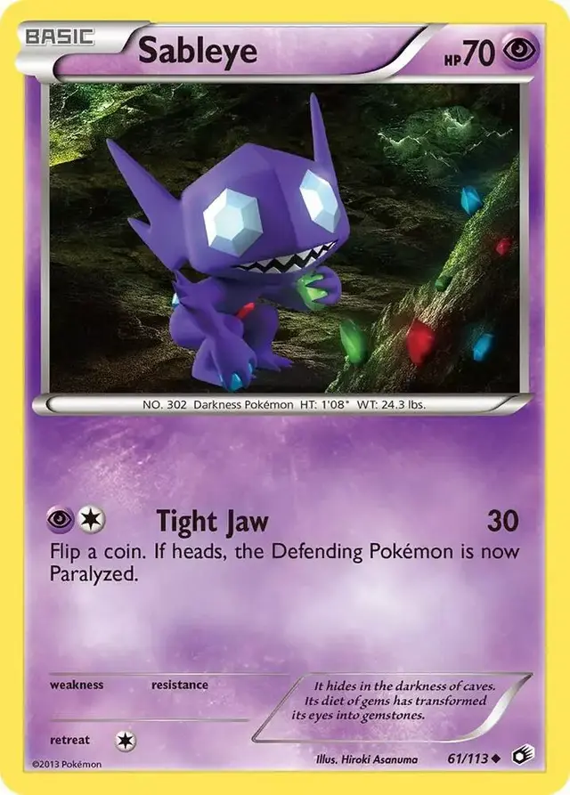 Sableye [Reverse Holo] - Pokemon Legendary Treasures #61