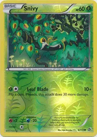 Snivy [Reverse Holo] - Pokemon Legendary Treasures #6