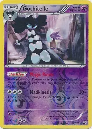 Gothitelle [Reverse Holo] - Pokemon Legendary Treasures #72