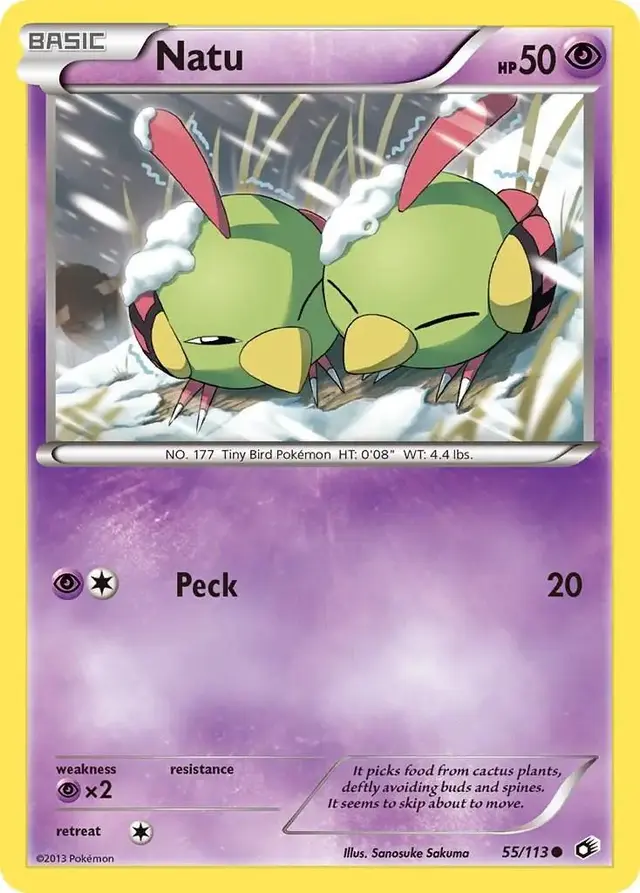 Natu - Pokemon Legendary Treasures #55