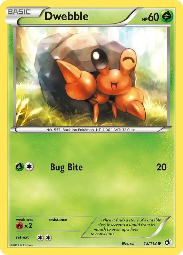 Dwebble - Pokemon Legendary Treasures #13