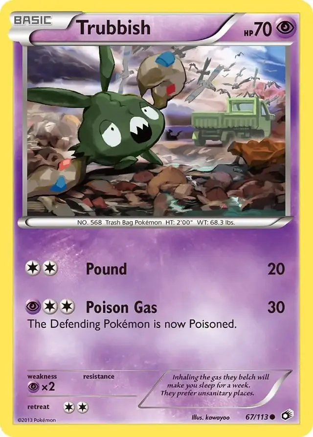 Trubbish - Pokemon Legendary Treasures #67