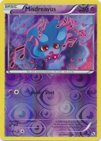 Misdreavus [Reverse Holo] - Pokemon Legendary Treasures #57