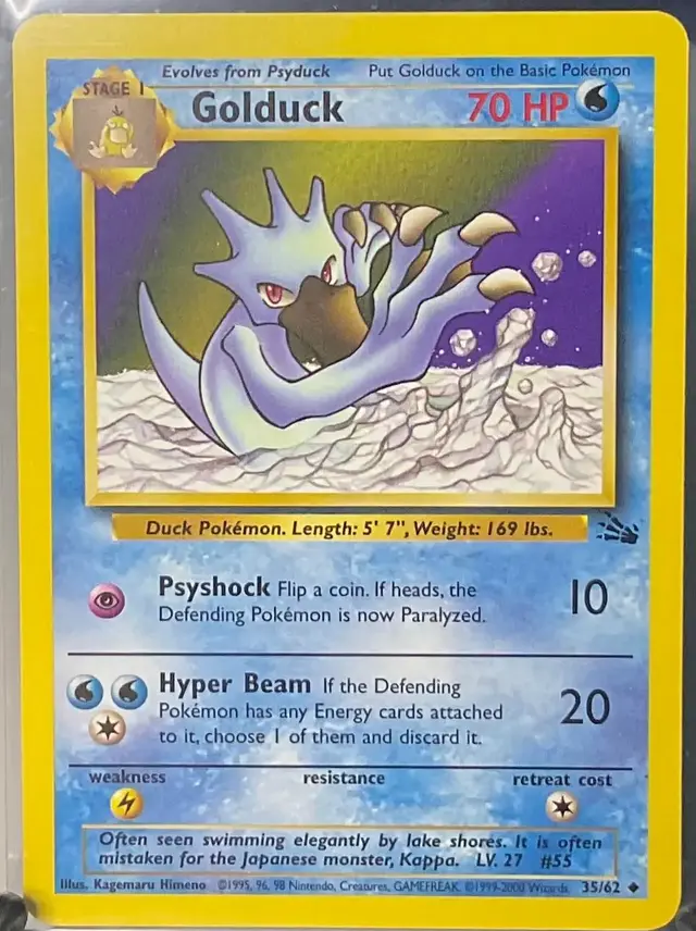 Golduck [1999-2000] - Pokemon Fossil #35