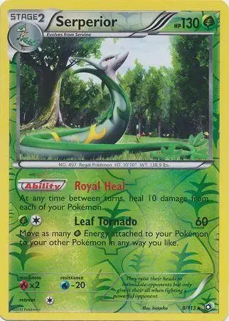 Serperior [Reverse Holo] - Pokemon Legendary Treasures #8