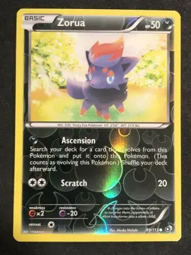 Zorua [Reverse Holo] - Pokemon Legendary Treasures #89