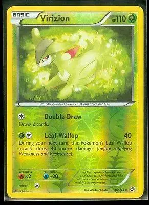 Virizion [Reverse Holo] - Pokemon Legendary Treasures #15