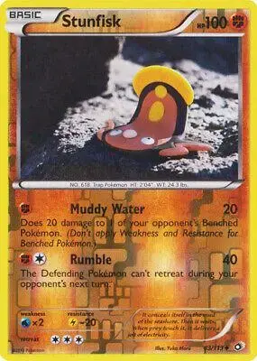Stunfisk [Reverse Holo] - Pokemon Legendary Treasures #83