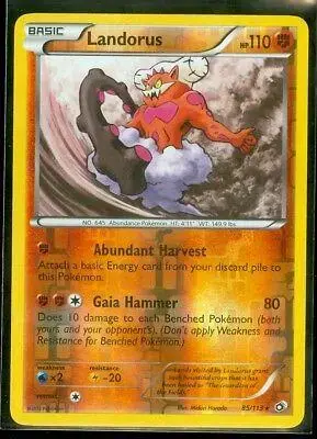 Landorus [Reverse Holo] - Pokemon Legendary Treasures #85