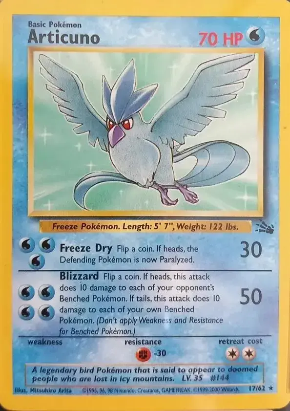 Articuno [1999-2000] - Pokemon Fossil #17
