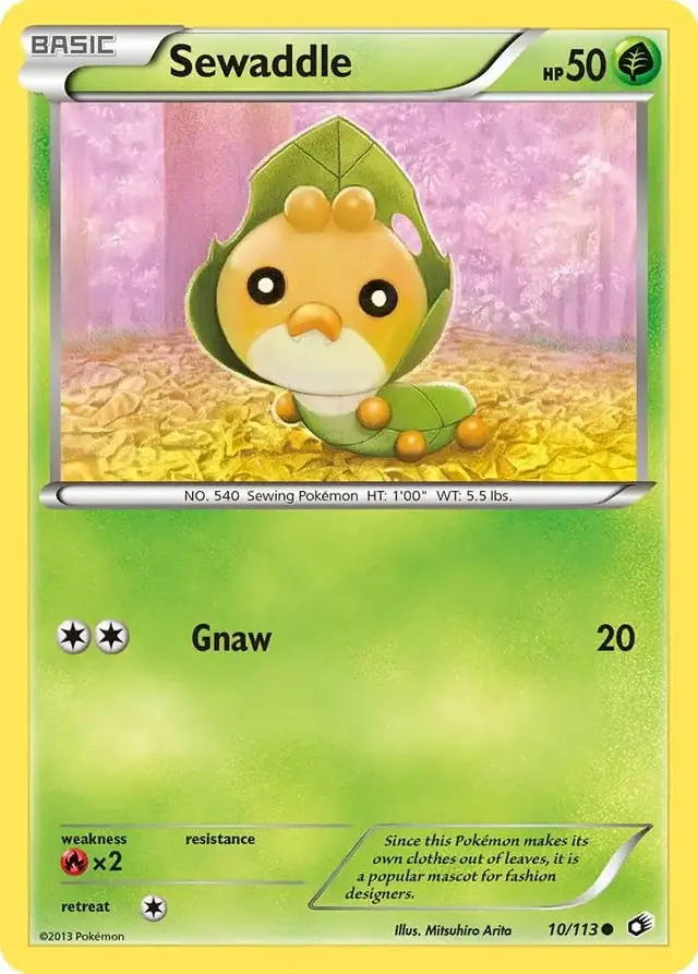 Sewaddle - Pokemon Legendary Treasures #10
