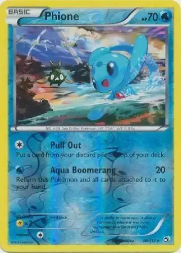 Phione [Reverse Holo] - Pokemon Legendary Treasures #36