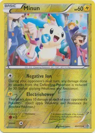 Minun [Reverse Holo] - Pokemon Legendary Treasures #48