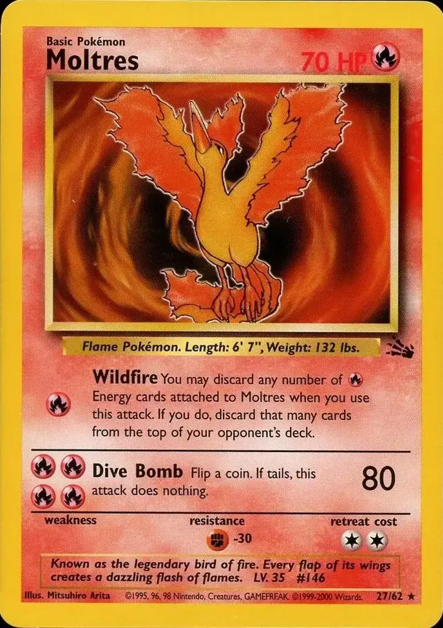 Moltres [1999-2000] - Pokemon Fossil #27
