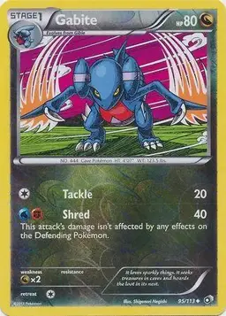 Gabite [Reverse Holo] - Pokemon Legendary Treasures
