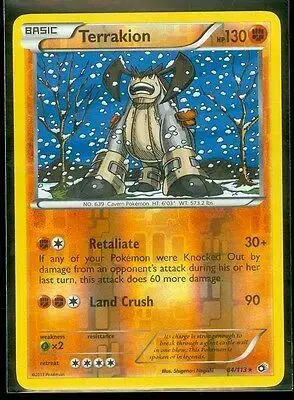 Terrakion [Reverse Holo] - Pokemon Legendary Treasures #84