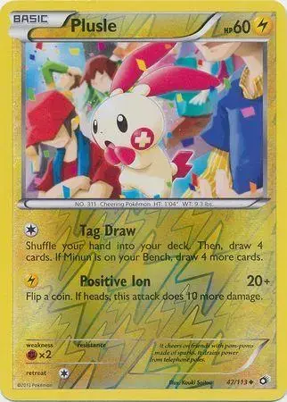 Plusle [Reverse Holo] - Pokemon Legendary Treasures #47