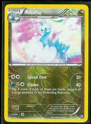 Altaria [Reverse Holo] - Pokemon Legendary Treasures #92