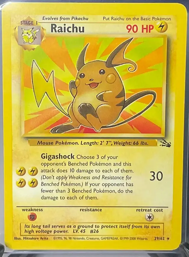 Raichu [1999-2000] - Pokemon Fossil #29