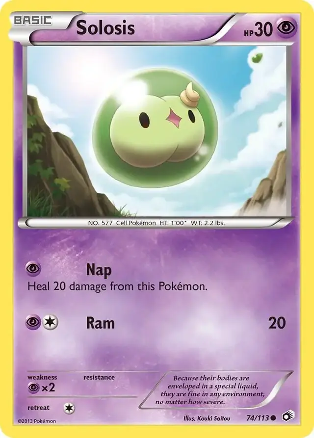 Solosis - Pokemon Legendary Treasures #74
