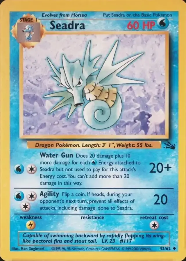 Seadra [1999-2000] - Pokemon Fossil #42