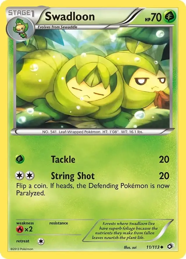 Swadloon - Pokemon Legendary Treasures #11