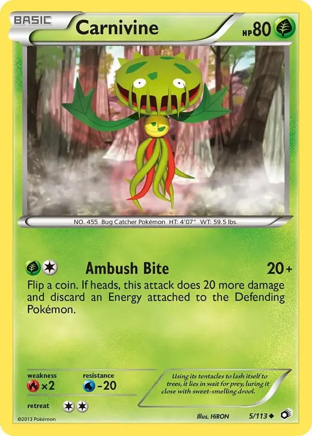 Carnivine - Pokemon Legendary Treasures #5