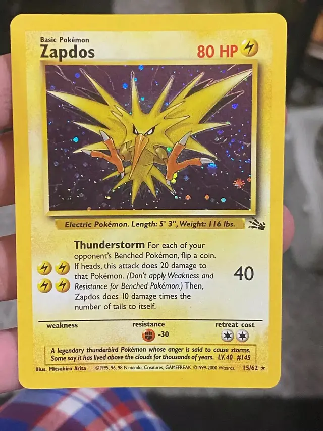 Zapdos [1999-2000] - Pokemon Fossil #15