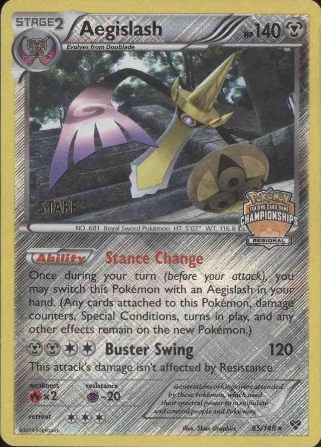 Aegislash [Regional Championship Staff] - Pokemon XY #85