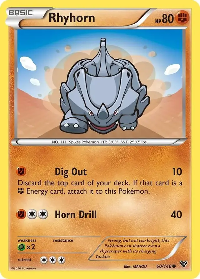 Rhyhorn - Pokemon XY #60