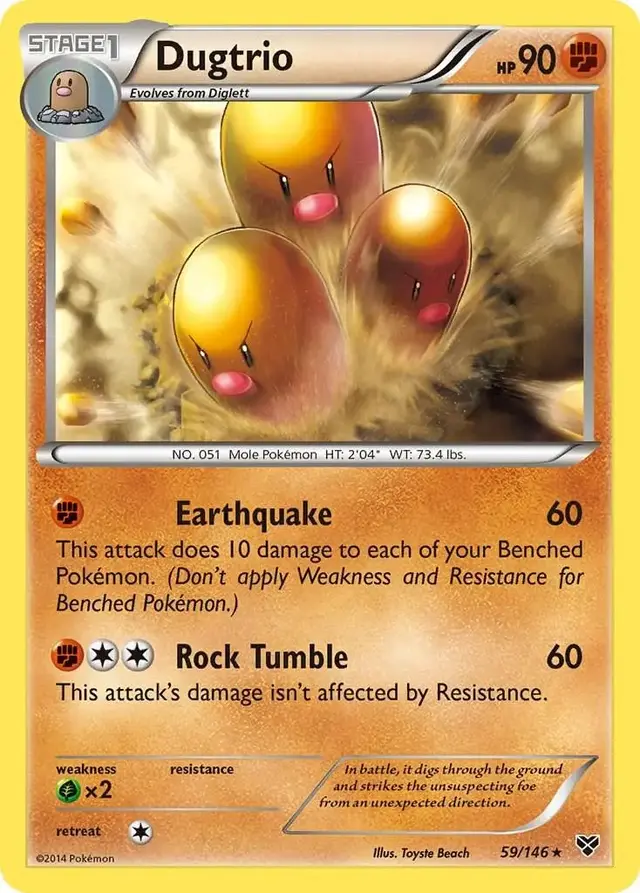Dugtrio - Pokemon XY #59