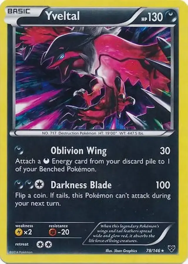 Yvetal [Cracked Ice Holo] - Pokemon XY #78