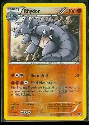 Rhydon [Reverse Holo] - Pokemon XY #61
